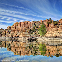 Buy canvas prints of Granite Dells at Watson Lake by Donna Kennedy