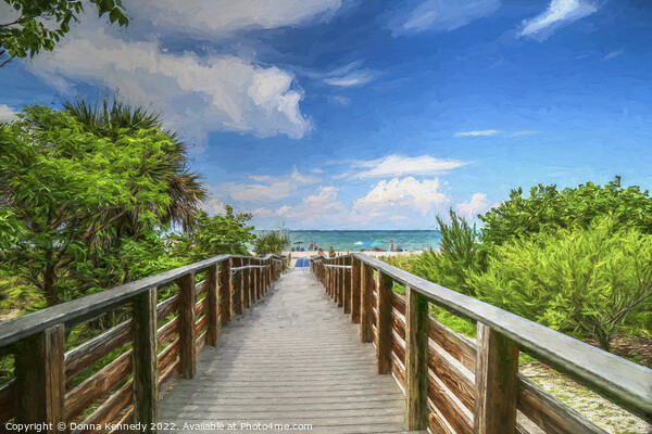 Sanibel Beach Access Picture Board by Donna Kennedy