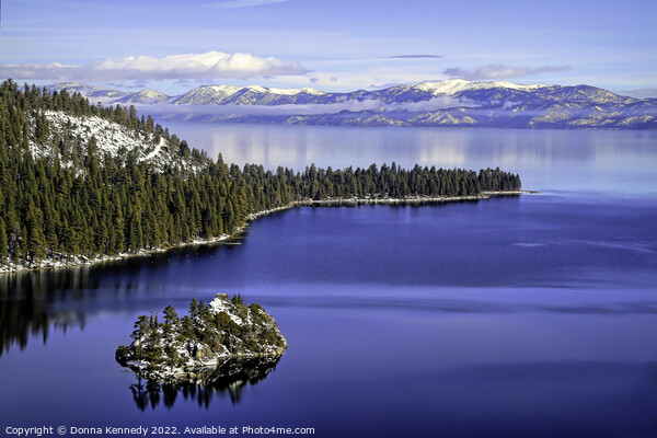 Emerald Bay at Lake Tahoe Picture Board by Donna Kennedy