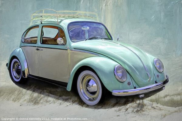 1966 Beach Beetle Picture Board by Donna Kennedy