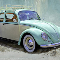 Buy canvas prints of 1966 Beach Beetle by Donna Kennedy