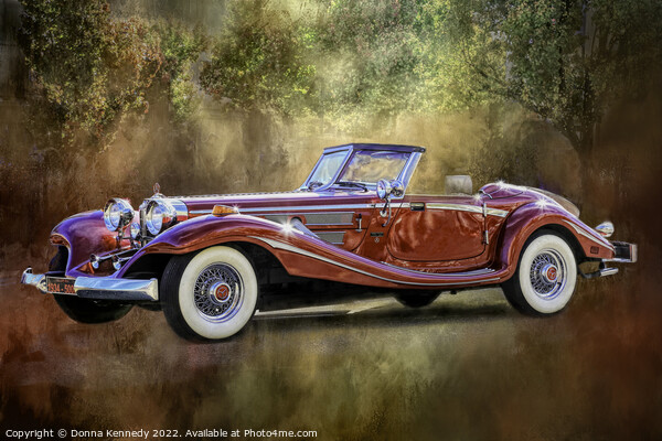 1934 Mercedes Benz Picture Board by Donna Kennedy