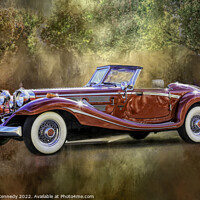 Buy canvas prints of 1934 Mercedes Benz by Donna Kennedy