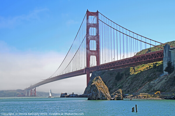 Golden Gate Bridge Picture Board by Donna Kennedy