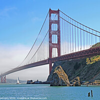 Buy canvas prints of Golden Gate Bridge by Donna Kennedy
