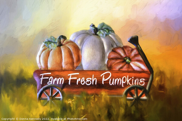 Farm Fresh Pumpkins Picture Board by Donna Kennedy