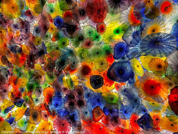 Chihuly Flowers Picture Board by Donna Kennedy