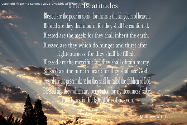 The Beatitudes Picture Board by Donna Kennedy