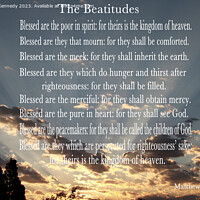 Buy canvas prints of The Beatitudes by Donna Kennedy
