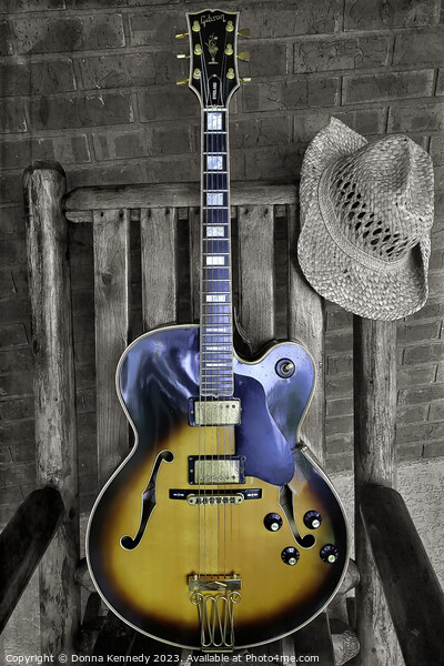1960 Gibson Byrdland Picture Board by Donna Kennedy