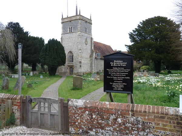The Parish Church of Bucklebury Picture Board by Peter Hodgson