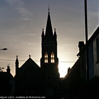 Buy canvas prints of Petersfield Church at sunset by Peter Hodgson