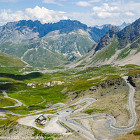 Buy canvas prints of French Alps, road to Col du Galibier. by Plamen Petrov