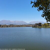 Buy canvas prints of Mountains and Lake Tirana Grand Park by Elaine Anne Baxter