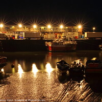 Buy canvas prints of Bridlington harbour at low tide. by Drew Watson