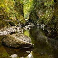 Buy canvas prints of Enchanting Fairy Glen Gorge by Terry Newman