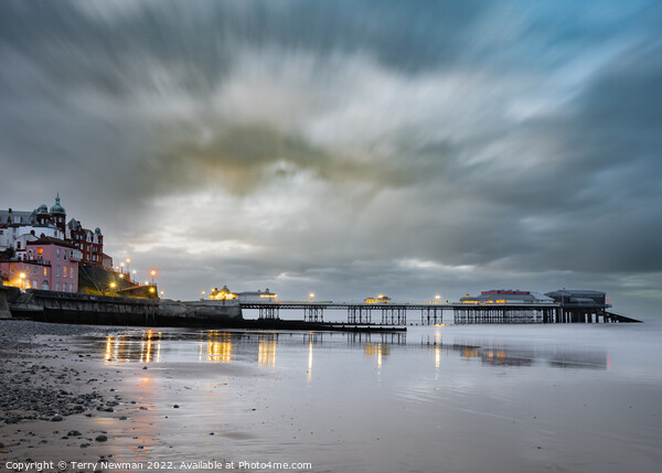 A Winters Evening on Cromer Pier Picture Board by Terry Newman