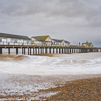 Buy canvas prints of Winter Magic at Southwold Pier by Terry Newman