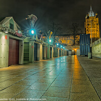 Buy canvas prints of Norwich Market A Medieval Nighttime Delight by Terry Newman