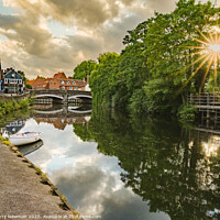 Buy canvas prints of Majestic Riverside Landscape by Terry Newman