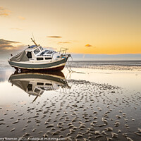 Buy canvas prints of Serenity Awakens - Sunrise Mooring at Thorpe Bay,  by Terry Newman