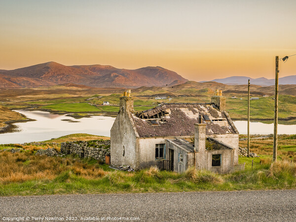 Abandoned Beauty at Hebrides Picture Board by Terry Newman