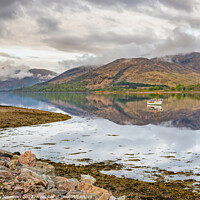 Buy canvas prints of Serenity in the Scottish Loch by Terry Newman