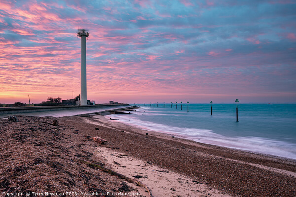 Majestic Sunrise at Landguard Picture Board by Terry Newman