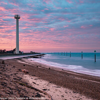 Buy canvas prints of Majestic Sunrise at Landguard by Terry Newman