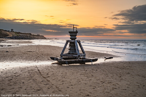 Sundown Serenade at Happisburgh's Time and Tide Be Picture Board by Terry Newman