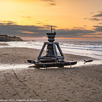 Buy canvas prints of Sundown Serenade at Happisburgh's Time and Tide Be by Terry Newman