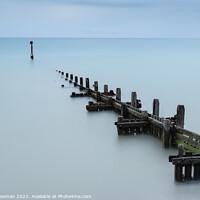 Buy canvas prints of Norfolk Coast Minimalism (Right to Left) by Terry Newman