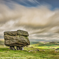 Buy canvas prints of Dramatic Norber Erratic by Terry Newman