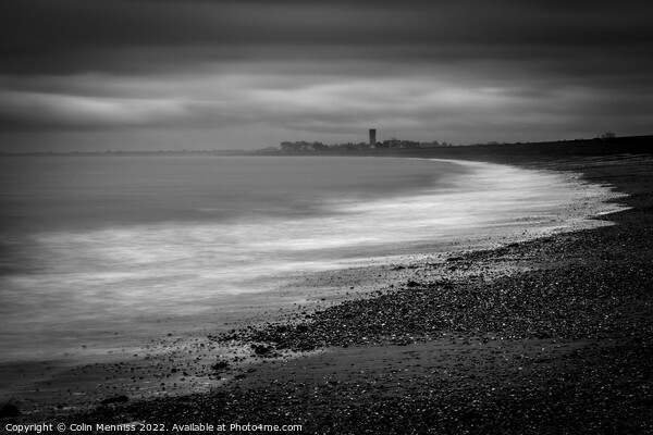 St Marys Bay Monochrome VII Picture Board by Colin Menniss
