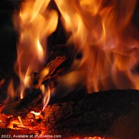 Buy canvas prints of Cozy fire by Philip Lehman