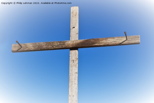 Cross with Nails 1B Picture Board by Philip Lehman