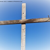 Buy canvas prints of Cross with Nails 1B by Philip Lehman