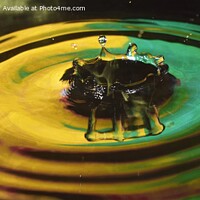 Buy canvas prints of Water Droplet Splash Yellow & Green 2 by Philip Lehman