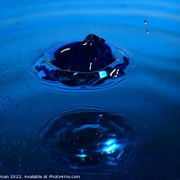 Buy canvas prints of Blue Water Drops (30A) by Philip Lehman