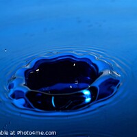 Buy canvas prints of Blue Water Drops (32B) by Philip Lehman