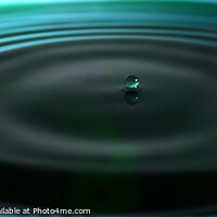 Buy canvas prints of Green Water drops (5A) by Philip Lehman