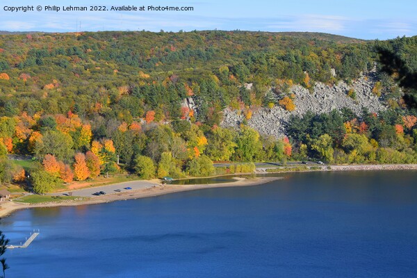Devil's Lake October 18th (66A) Picture Board by Philip Lehman