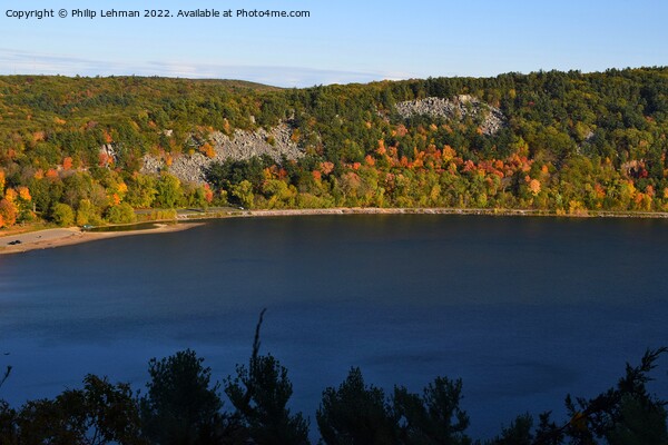 Devil's Lake October 18th (57A) Picture Board by Philip Lehman