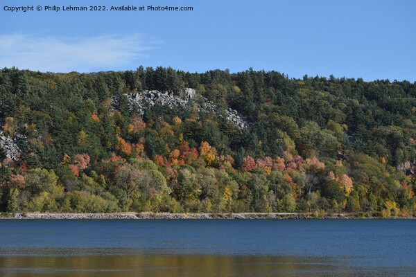Devil's Lake October 18th (261A) Picture Board by Philip Lehman