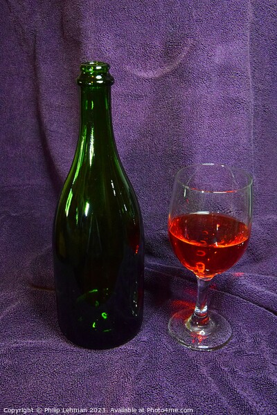 Wine Bottle 18A Picture Board by Philip Lehman