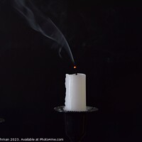 Buy canvas prints of Candle Smoke 3A by Philip Lehman