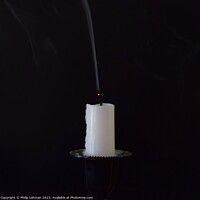 Buy canvas prints of Candle Smoke 4A by Philip Lehman