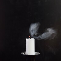 Buy canvas prints of Candle Smoke 5A by Philip Lehman