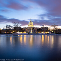 Buy canvas prints of US Capitol Sunrise by Eli Wilson