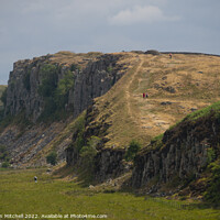 Buy canvas prints of Hadrian's Wall at Steel Rigg Northumberland England UK by Jonathan Mitchell